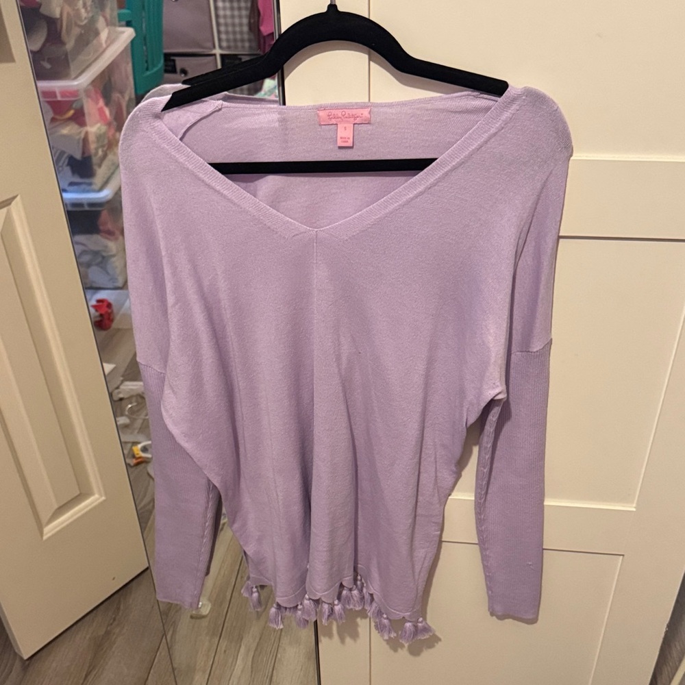 Lilly Pulitzer Lavender Long Sleeve Top